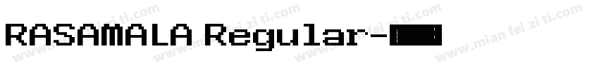 RASAMALA Regular字体转换